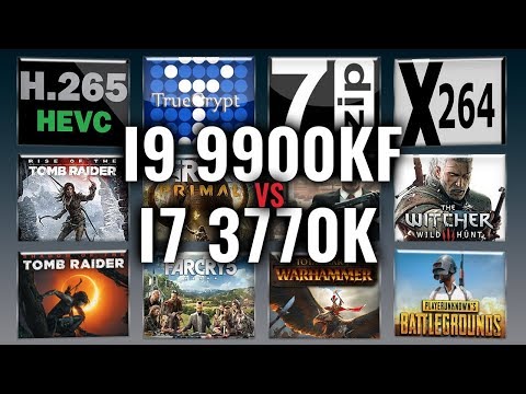 Intel i9 9900KF vs i7 3770K Benchmarks | Test Review | Comparison | Gaming | 13 Tests