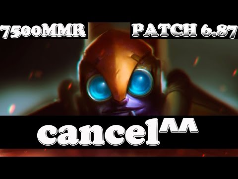 Dota 2 - Patch 6.87 - cancel^^ 7500 MMR Plays Tinker Vol 4 - Ranked Match Gameplay!