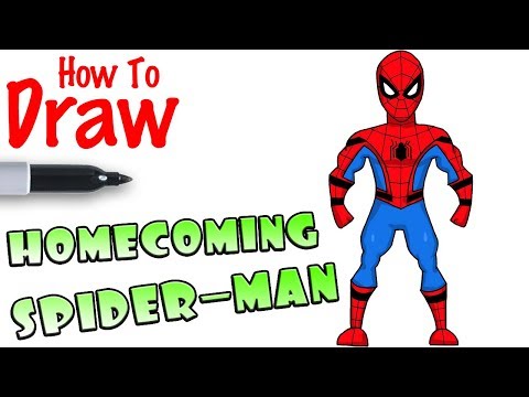 How to Draw Spider-Man Homecoming Stark Suit - YouTube