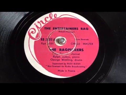 Tony Parenti & The Ragpickers - The Entertainers Rag - 78 rpm - Circle RB3906
