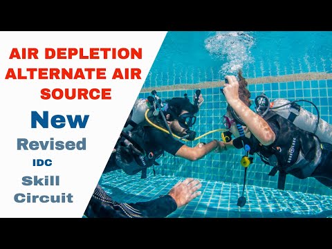 Air Depletion Exercise and Alternate Air Source Stationary • PADI IDC Skills Circuit