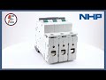 NHP DTCB6332C Miniature Circuit Breaker 3P 32A 415V 6kA C Curve MCB Protection