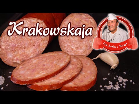 Krakowskaja selber machen - deftige Brühwurst nach alter Rezeptur herstellen - Opa Jochens Rezept