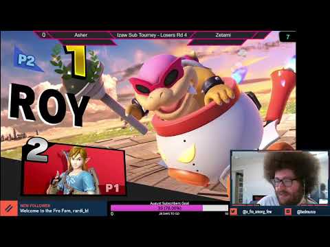 IzAw Sub Tourney 2 Losers R4 - Asher (Link) Vs. Zetami (Bowser Jr.) Smash Ultimate - SSBU