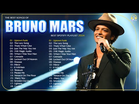 Bruno Mars Best Songs Playlist 2024 ~ Bruno Mars Full Album | Uptown Funk, Grenade, 24k Magic