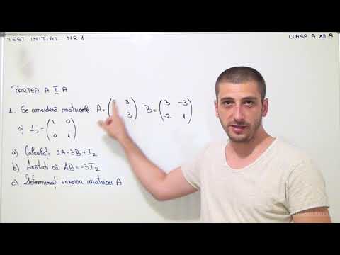 Clasa 12-a - Test initial NR 1 - Matematica - profesorultau.ro
