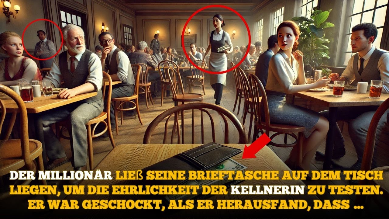MILLIONÄR war schockiert als er versehentlich die Ehrlichkeit der KELLNERIN auf die Probe stellte..