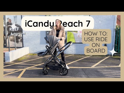 HOW TO use ride on board on the iCandy Peach 7 - Full Demo