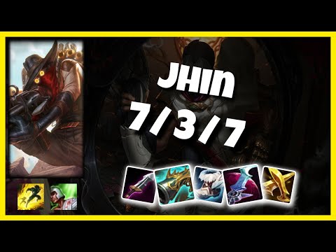 Jhin Gameplay Challenger Replay S11 - 10.24 Bot Lane (7/3/7) - TURKISH