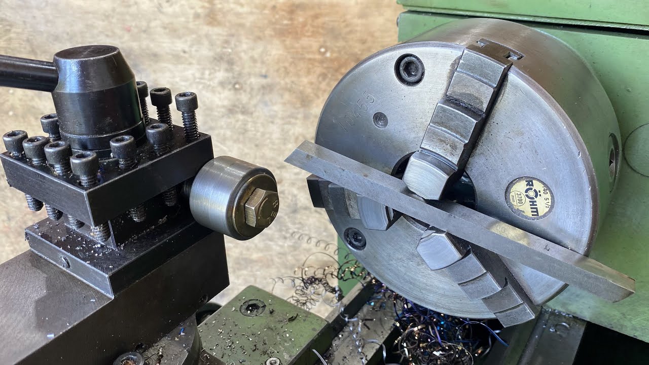 APRENDA COMO FAZER PORCA SEXTAVADO NO TORNO MECÂNICO SEM EIXO DIVISOR e SEM FRESADORA