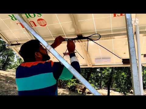 1 HP Solar Water Pump Installation Full Video