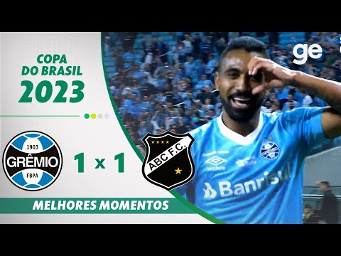 Gols e lances de Grêmio x ABC-RN