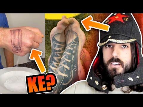 REACCIONANDO a TATUAJES BIZARROS que DESEARÍAS NO HABER VISTO 😥