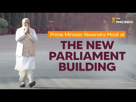 Prime Minister Narendra Modi at the New Parliament Building
