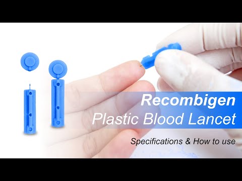 Blood lancets plastic flat