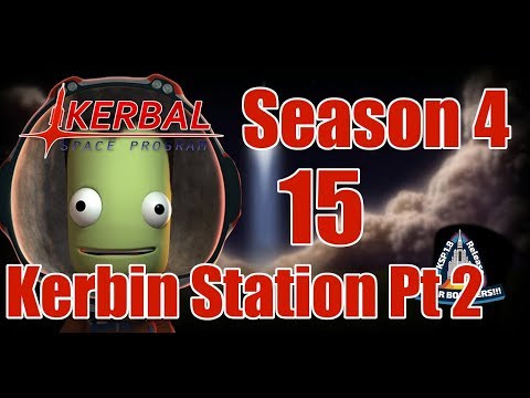 Kerbin Space Station Part 2 [15] Kerbal Space Program Career 1.8 Modded