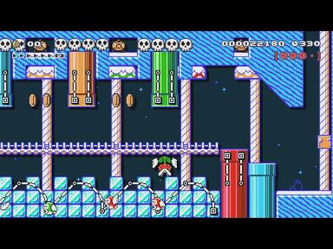 SGB2 2-2 Fridgid Fungus Road by ★Glen-SMM2 - Super Mario Maker 2 - No Commentary 1bw