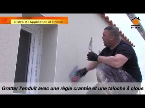 comment appliquer enduit monocouche