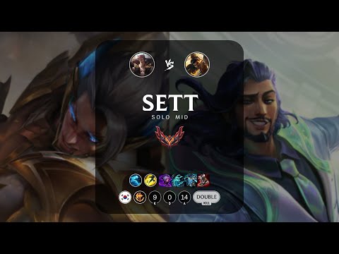 Sett Mid vs Akshan - KR Grandmaster Patch 12.23