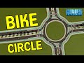 I made a BIKE SAFE Roundabout with Protected Lanes  -  Junction for Pedestrians, Cyclists, and Cars