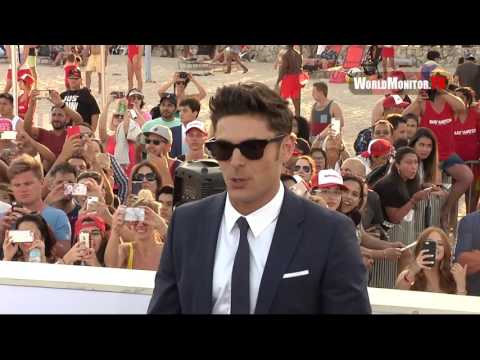 Zac Efron arrives at 'Baywatch' Miami premiere