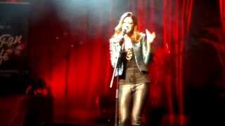 Slovenia's Hannah Performs Straight into Love at the Eurovision Cafe in Malmo Sweden 2013
