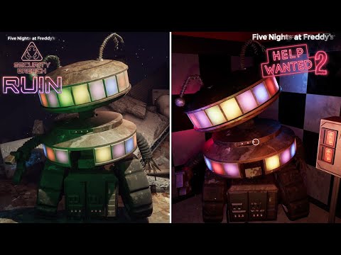 FNAF: Security Breach Ruin DLC Vs FNAF: Help Wanted 2 - All Candy Cadet Secret Stories