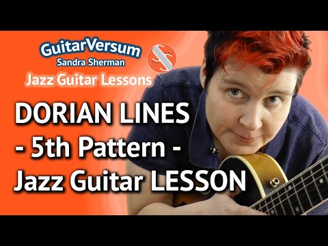 Dorian Jazz Guitar Licks - 5th Pattern - Dorian Scale Guitar Licks