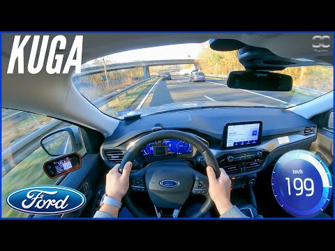 2022 Ford Kuga 151HP - Autobahn Top Speed Drive POV