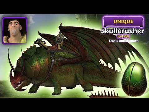 SKULLCRUSHER - Eret's Rumblehorn Max Level 150 Titan Mode | Dragons: Rise of Berk