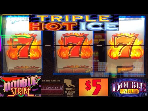 Old School casino slots! Red Hot 7's Respin + Double Strike + Triple Hot Ice + Double Gold slot play