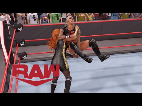 WWE 2K22 LIV MORGAN VS BECKY LYNCH TITLE MATCH