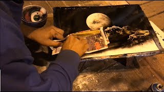 How to do Spray Paint Art (Tenerife Artist)
