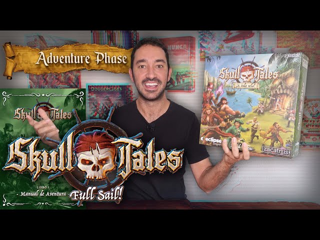 Vídeo relacionado con Skull Tales: ¡A Toda Vela!, Juego de Mesa, Juego de 1 a 5 Jugadores, Cooperativo, Narrativo, Ameritrash, Miniaturas, Piratas, Mazmorras, Crawler, Idioma Español, Edad +10 Años