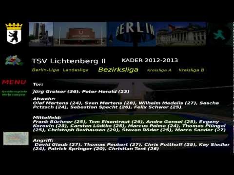 TSV Lichtenberg II Kader 2012-2013 Bezirksliga 2 .Abteilung
