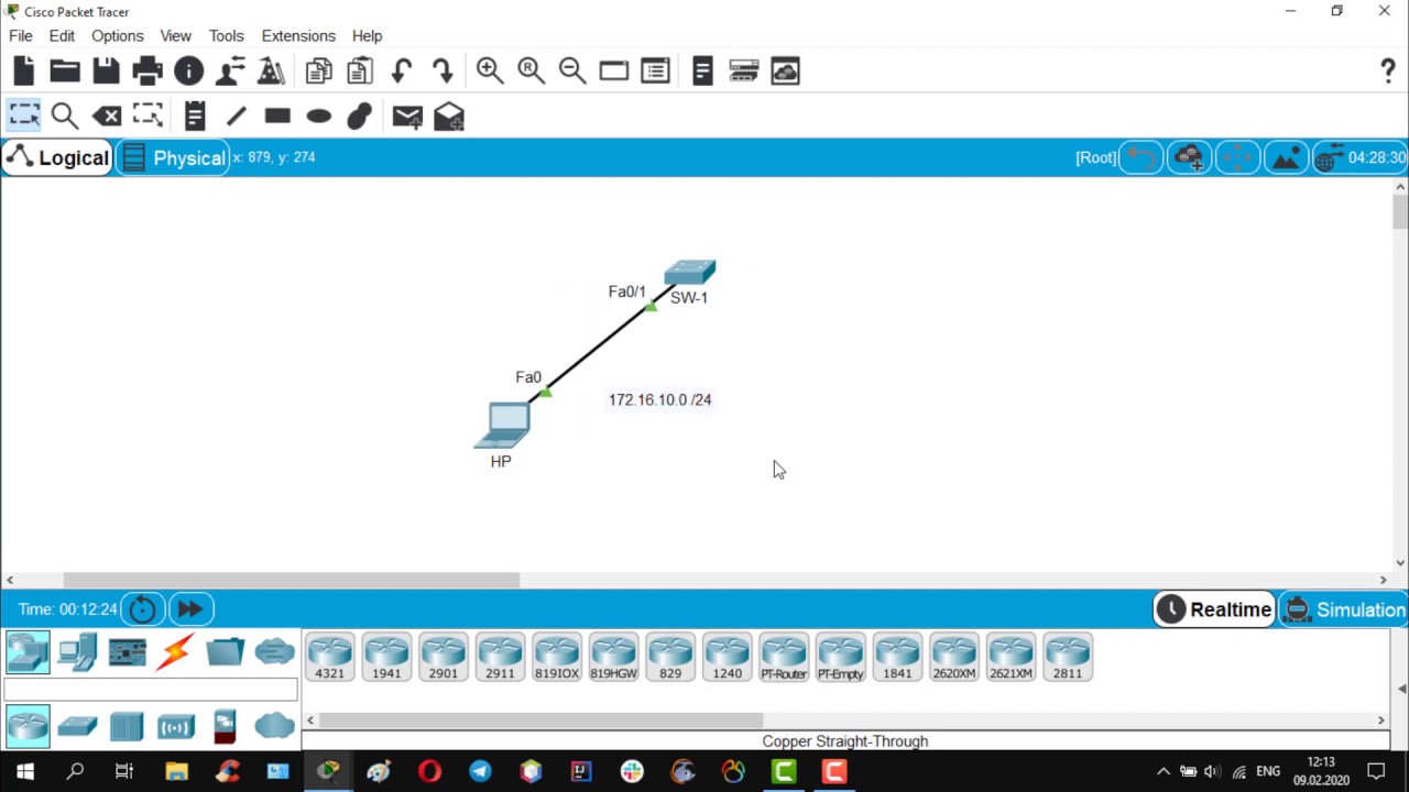 SSH & TELNET Configuration in PT.