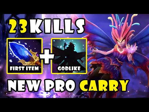 How to Play New Pro Carry Dark Willow with First Item Aghanims Scepter Combo | Dota 2 Gameplay 7.40