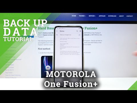 How to Enable Google Backup in MOTOROLA One Fusion+ – Add & Activate Google Backup Account