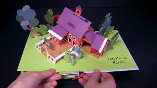 Ten Horse Farm: A Pop-up book interaktivní knížka o koních