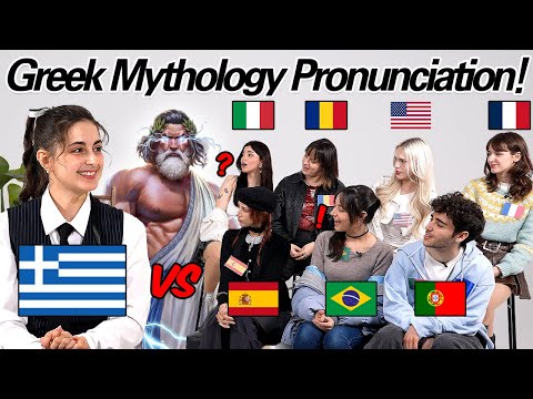 Greek Language l Greek Mythology Pronunciation differences between 8 Countries!