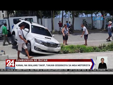 Kanal na walang takip, takaw-disgrasya sa mga motorista 24 Oras Weekend