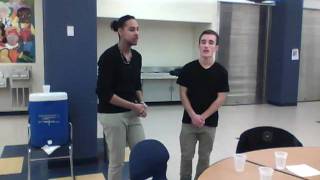Ismael A. and Noah J. singing Hard to Say Goodbye (A Capella)