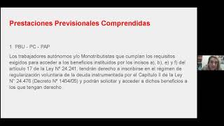 SICAM. Moratorias previsionales vigentes. Tramites a distancia de la AFIP