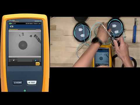 Running an OTDR test with the Fluke Networks OptiFiber™ Pro