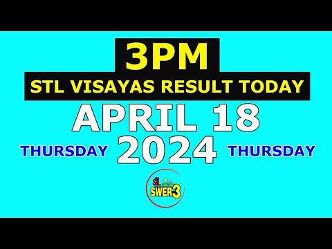 3pm STL Visayas Result Today April 18 2024 (Thursday)