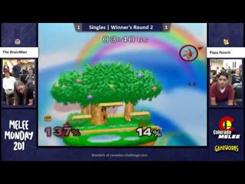 Melee Monday 201 Singles WR2 The BrainMan (ICs) vs. Papa Nooch (Fox)