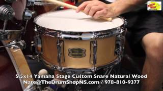 Video thumbnail for Yamaha Stage Custom Snare 14x5.5 - The Drum Shop North Shore by Nate Morrison Drums