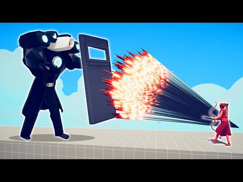 MECHA CAMERA MAN BOSS vs EVERY RANGED GOD POWER | TABS - Totally Accurate Battle Simulator