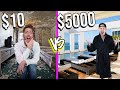 10 VS 5 000 HOTELS Budget Challenge