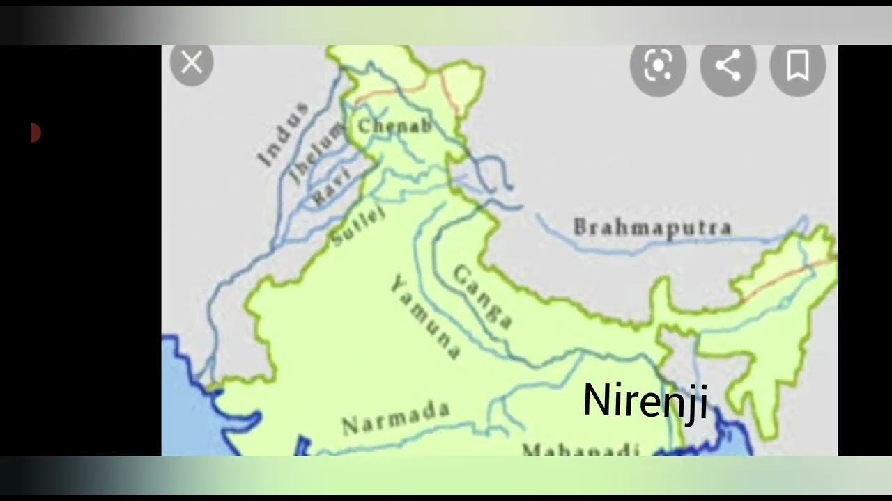 India - Rivers Map